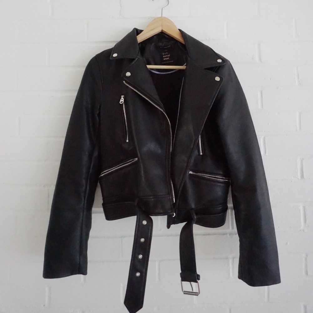 Zara Leather Biker Jacket